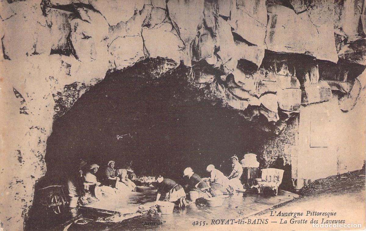 Postales: Postal de la Gruta de las Lavanderas en Royat-les-Bains