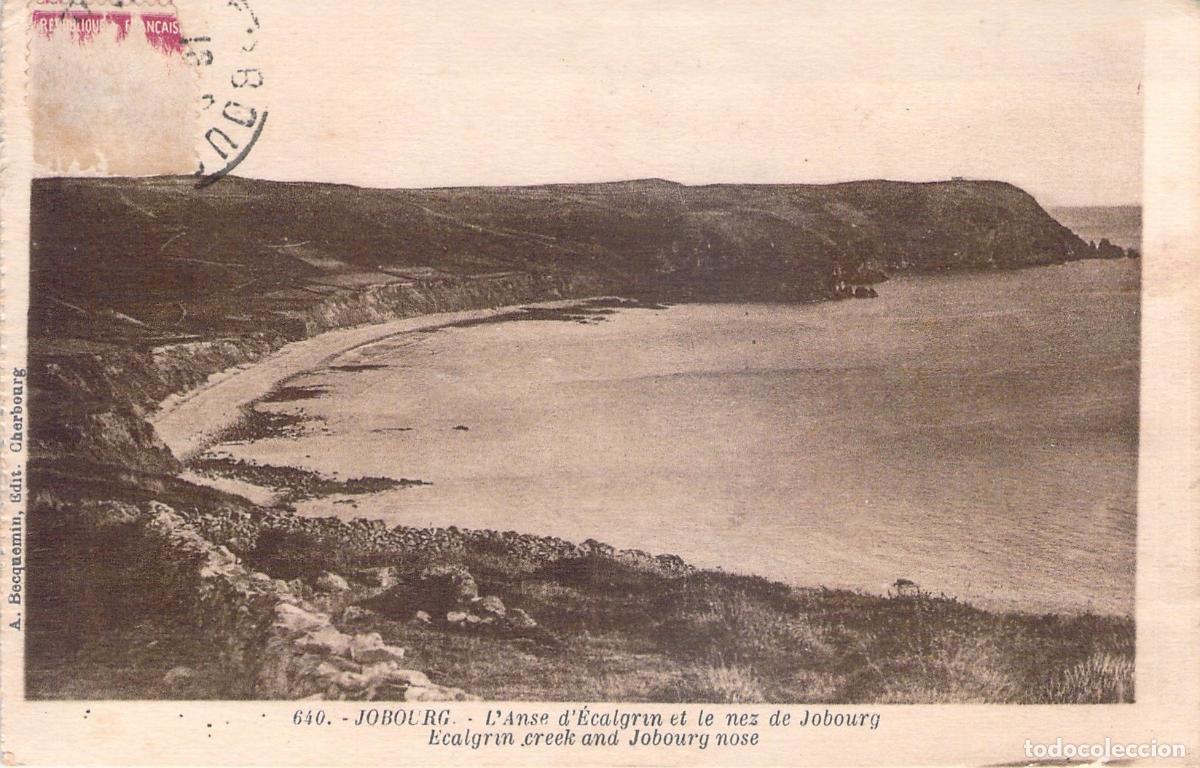 Postales: Postal de la Bah&iacute;a de &Eacute;calgrain y el Cabo de Jobourg