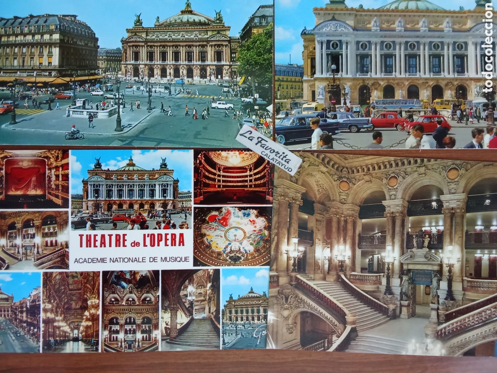 Postales: Lote de 4 postales OPERA de PARIS ed GAY si circular, JMJ N&ordm;2