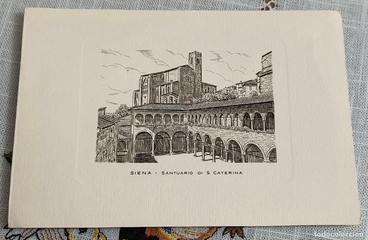 Postales: POSTALES GRABADO - SANTUARIO DI S. CATERINA / SIENA (ITALIA)