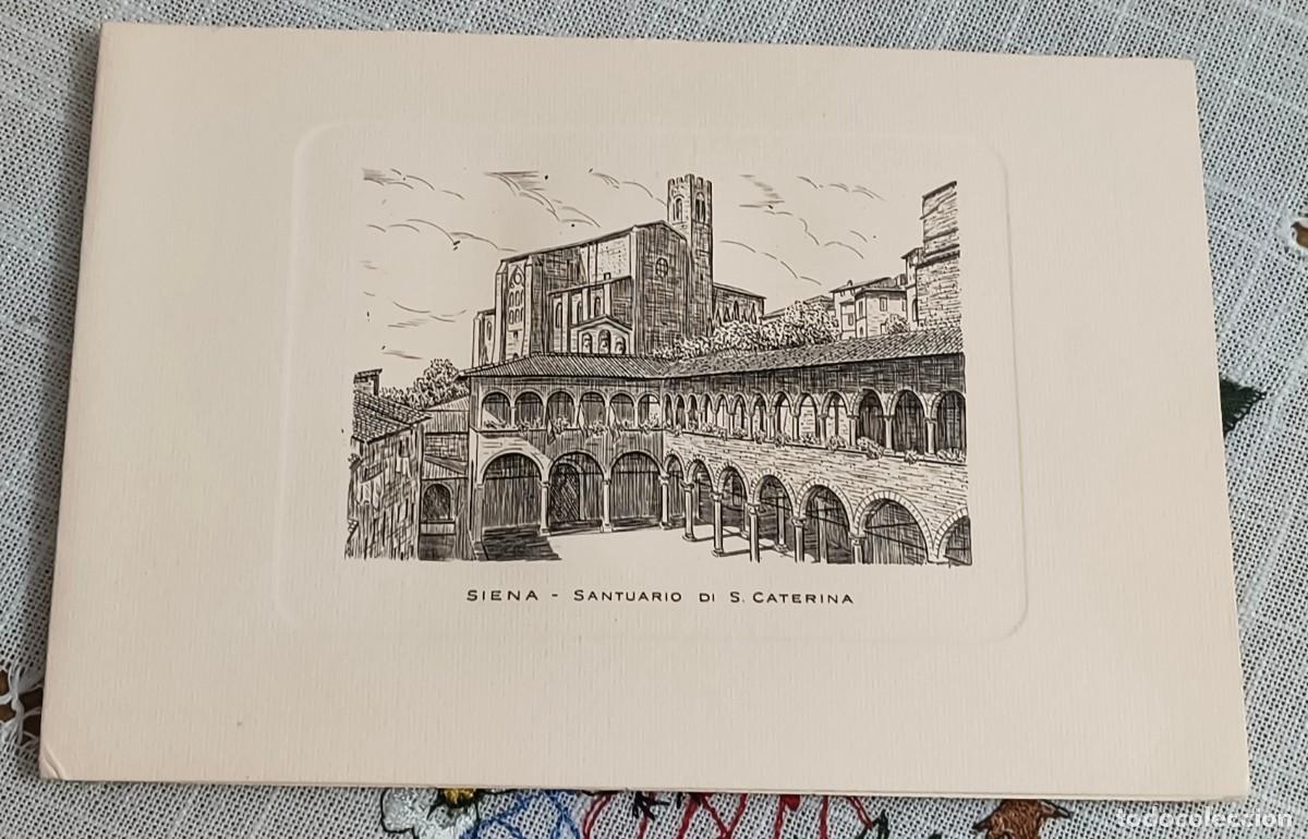 Postales: POSTALES GRABADO - SANTUARIO DI S. CATERINA / SIENA (ITALIA)
