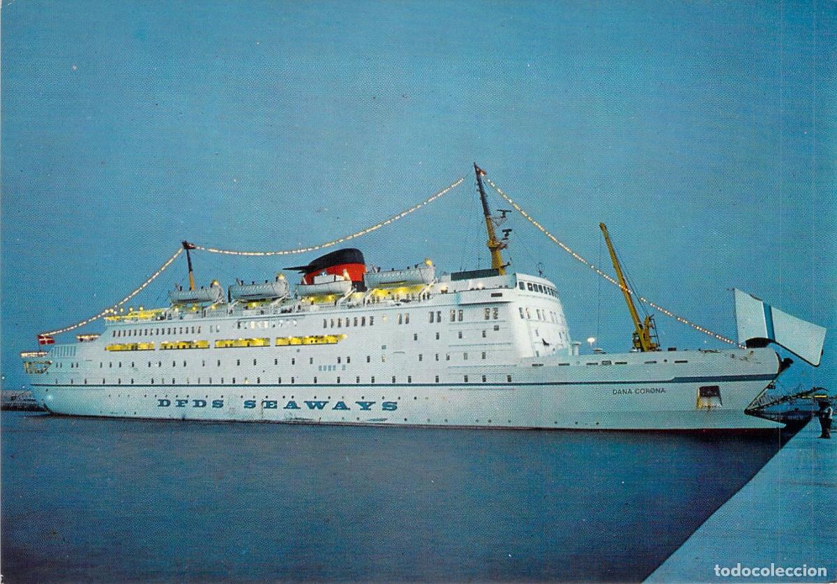 Postales: Postal Barco DFDS Seaways M.S. Dana Corona Ferry