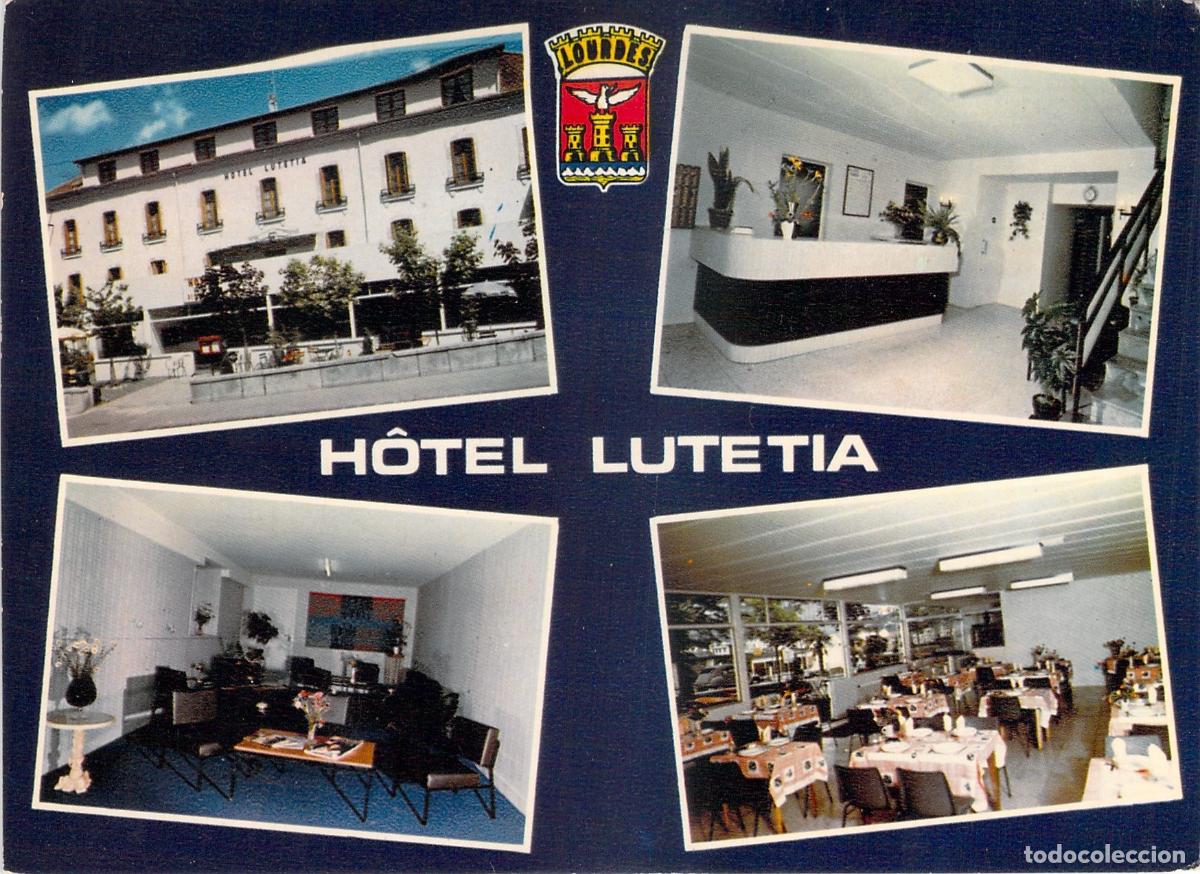 Postales: Postal Multivista del Hotel Lutetia en Lourdes, Francia