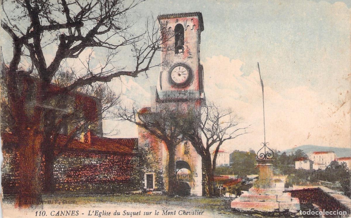 Postais: Postal de la Iglesia de El Suquet en el Mont Chevalier, Cannes