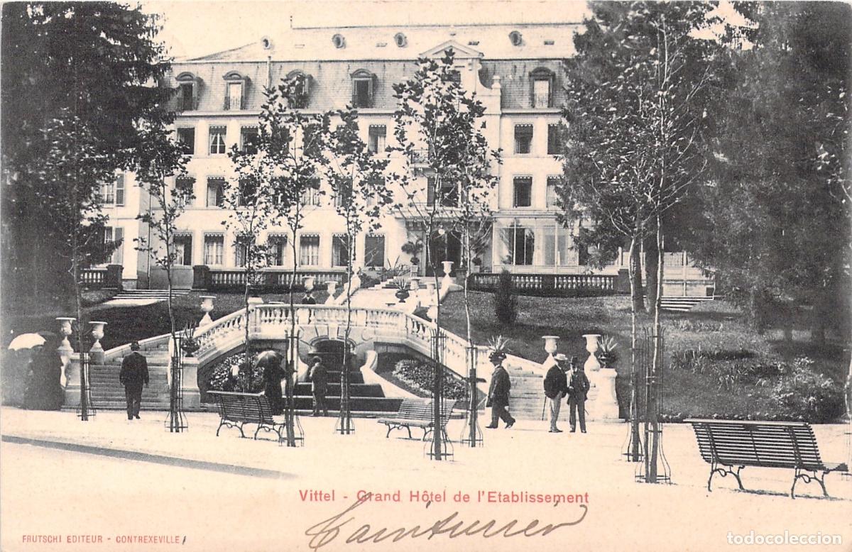 Postais: Postal de Vittel Francia Grand H&ocirc;tel de l'Etablissement