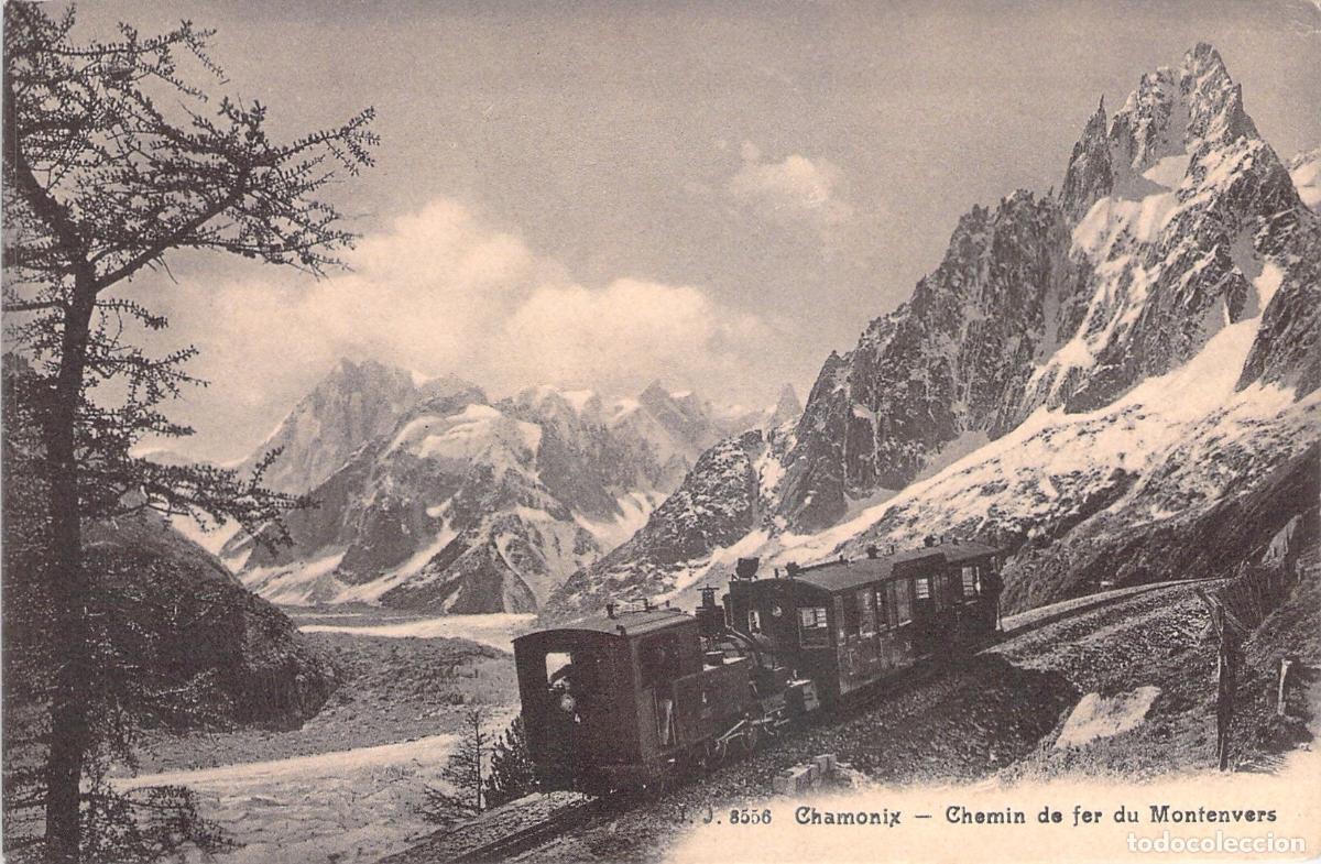Postais: Postal Tren de Montenvers en Chamonix Alpes Franceses