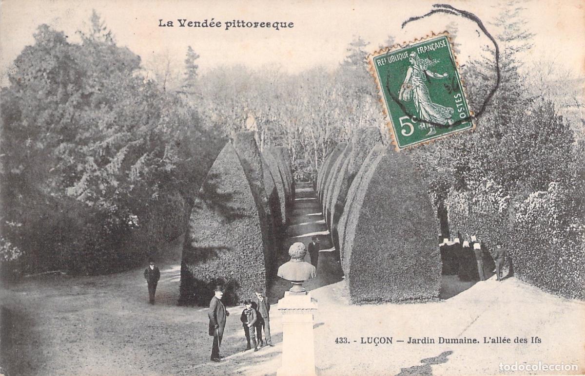 Postais: Postal de Lu&ccedil;on, Jardin Dumaine y la All&eacute;e des Ifs