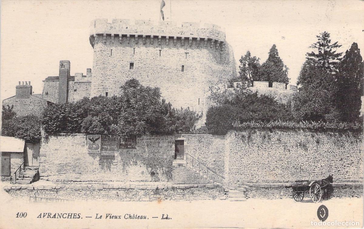 Postais: Postal de Avranches que muestra Le Vieux Ch&acirc;teau en Normand&iacute;a