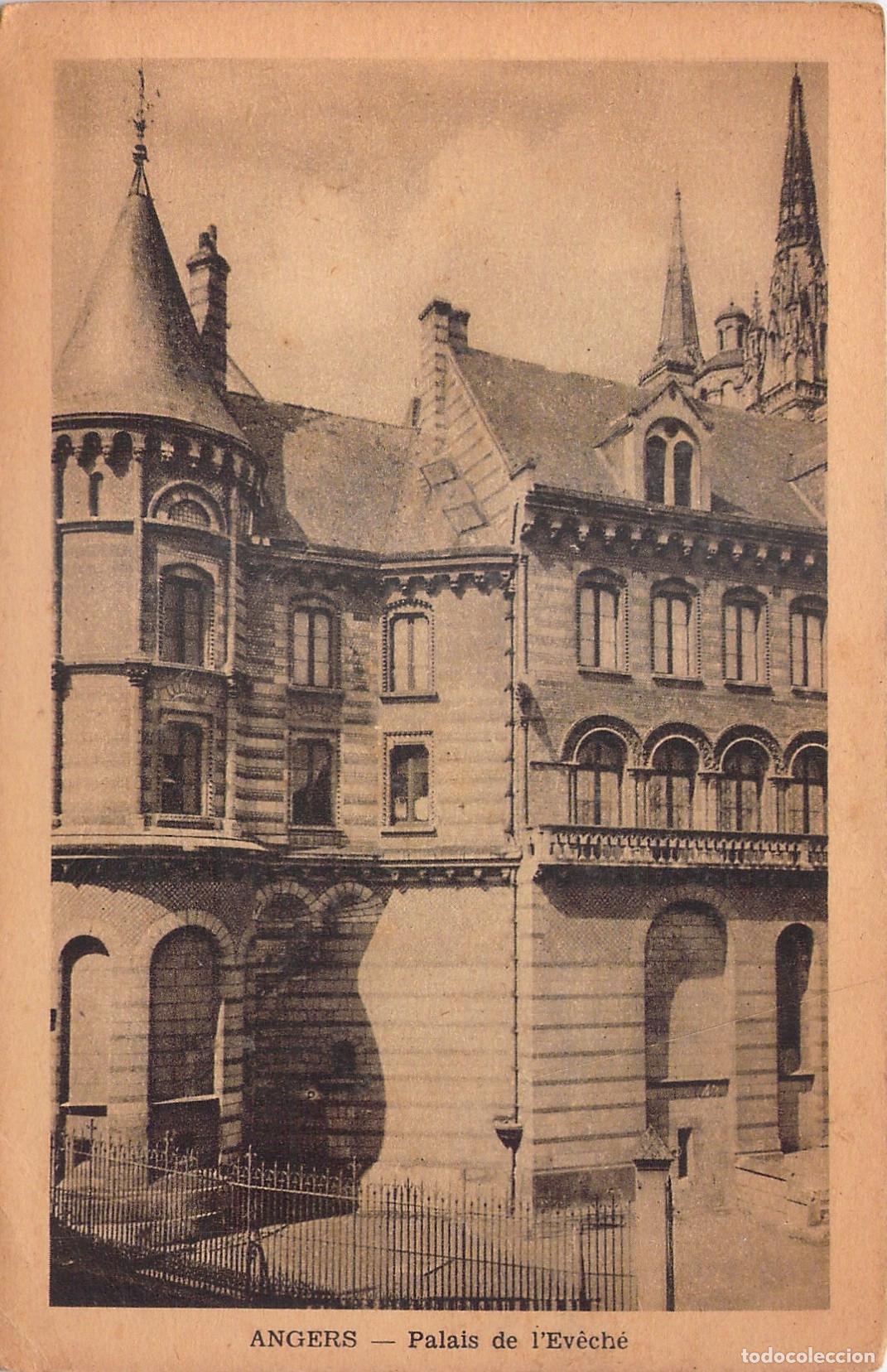 Postais: Postal del Palais de l'&Eacute;v&ecirc;ch&eacute; en Angers, Francia