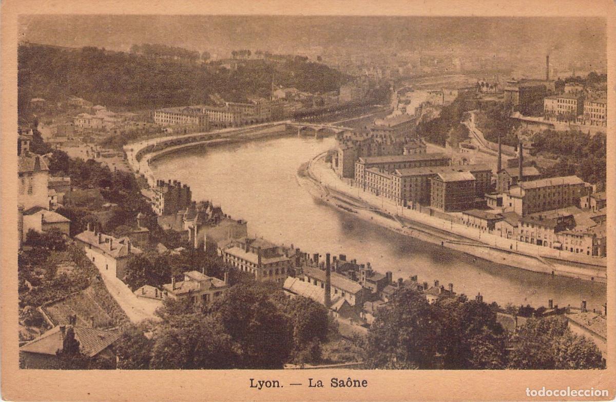 Postais: Postal de Lyon, Francia - Vista Panor&aacute;mica del R&iacute;o Saona