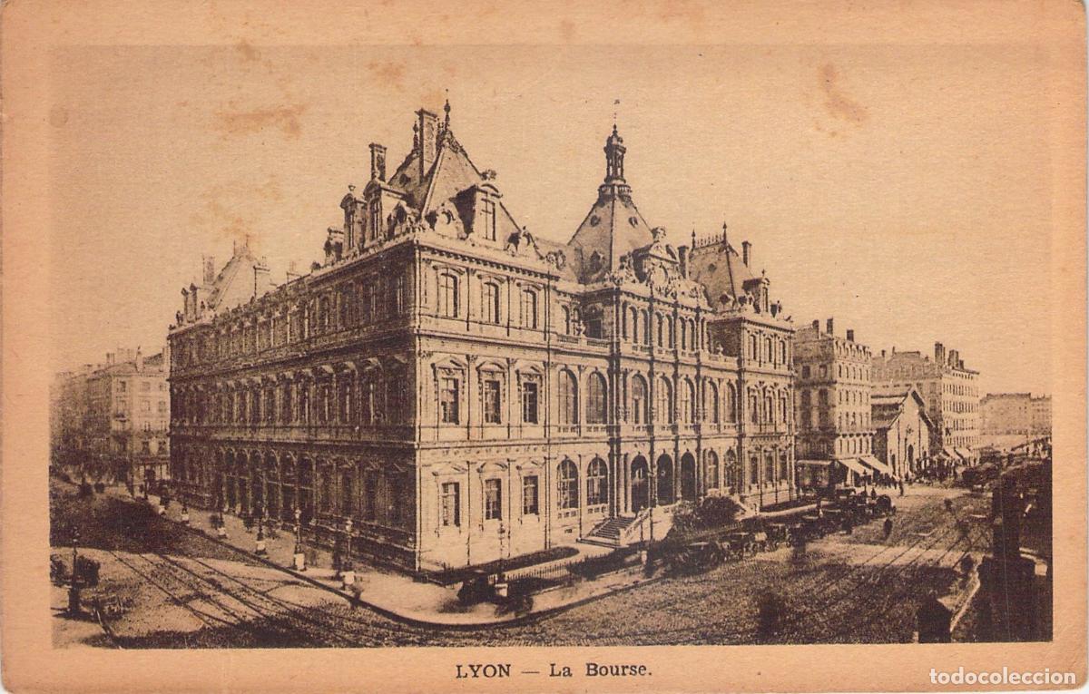 Postais: Postal Antigua de Lyon - Edificio de La Bourse, Francia