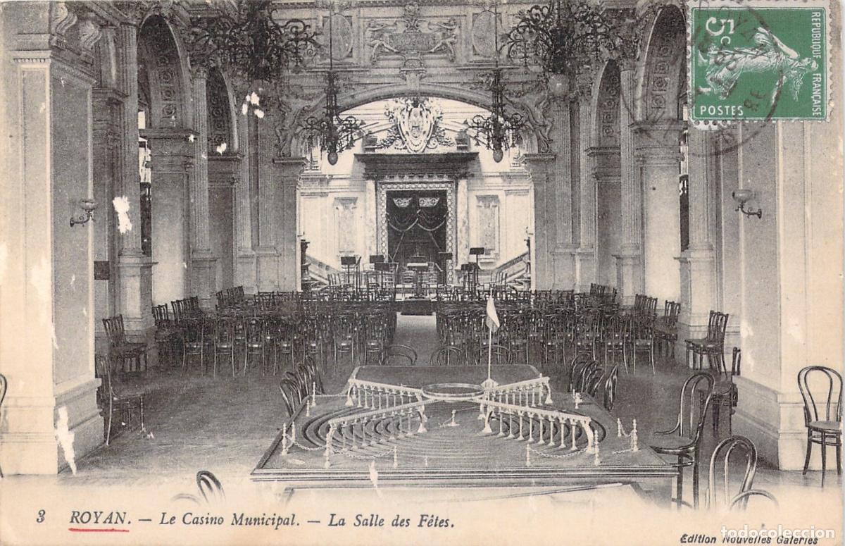 Postais: Postal de Royan - Interior del Casino Municipal