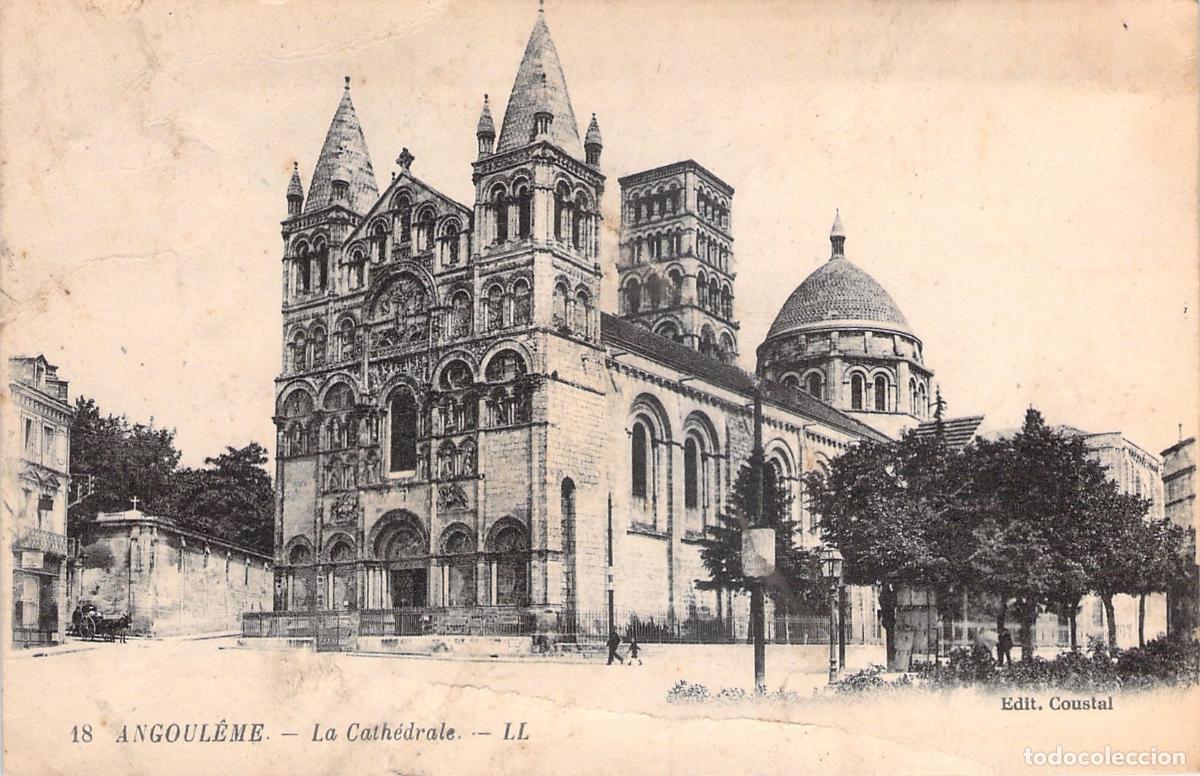 Postcards: Postal de la Catedral de Angoul&ecirc;me, Francia