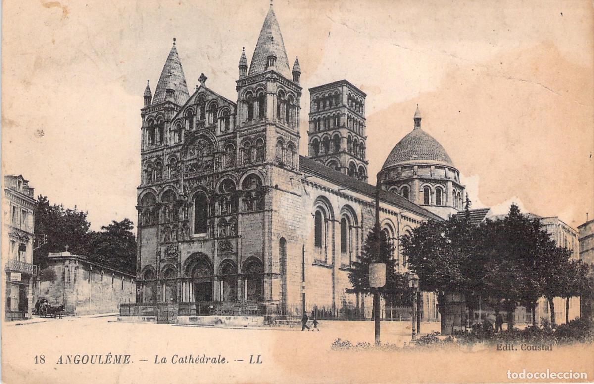 Postcards: Postal Antigua de la Catedral de Angulema, Francia