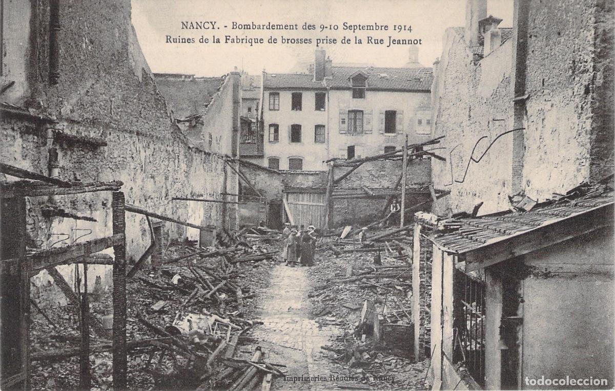 Postcards: Postal Nancy Bombardeo Primera Guerra Mundial Ruinas F&aacute;brica Cepillos