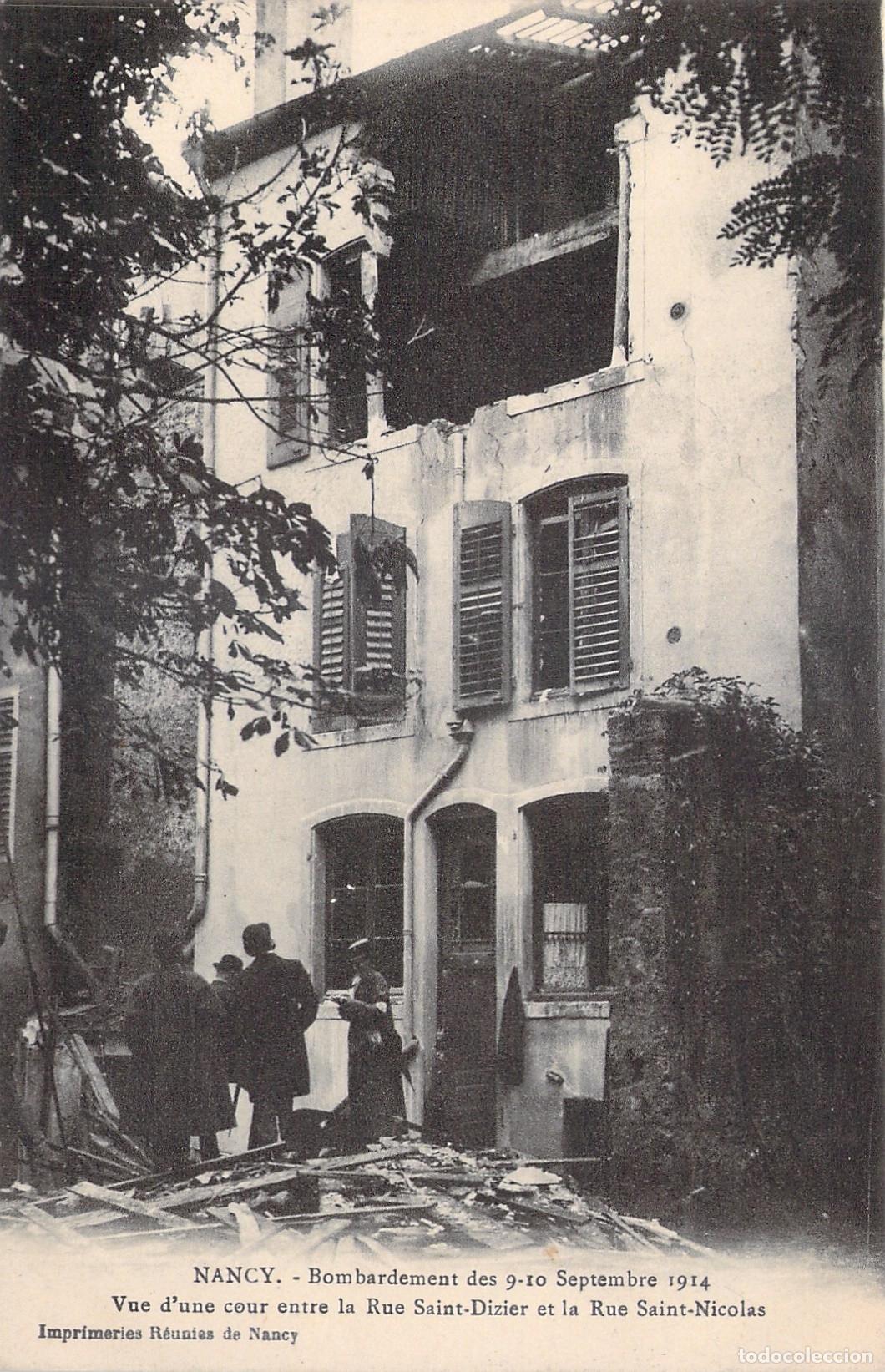 Postcards: Postal de Nancy Bombardeada en la Primera Guerra Mundial