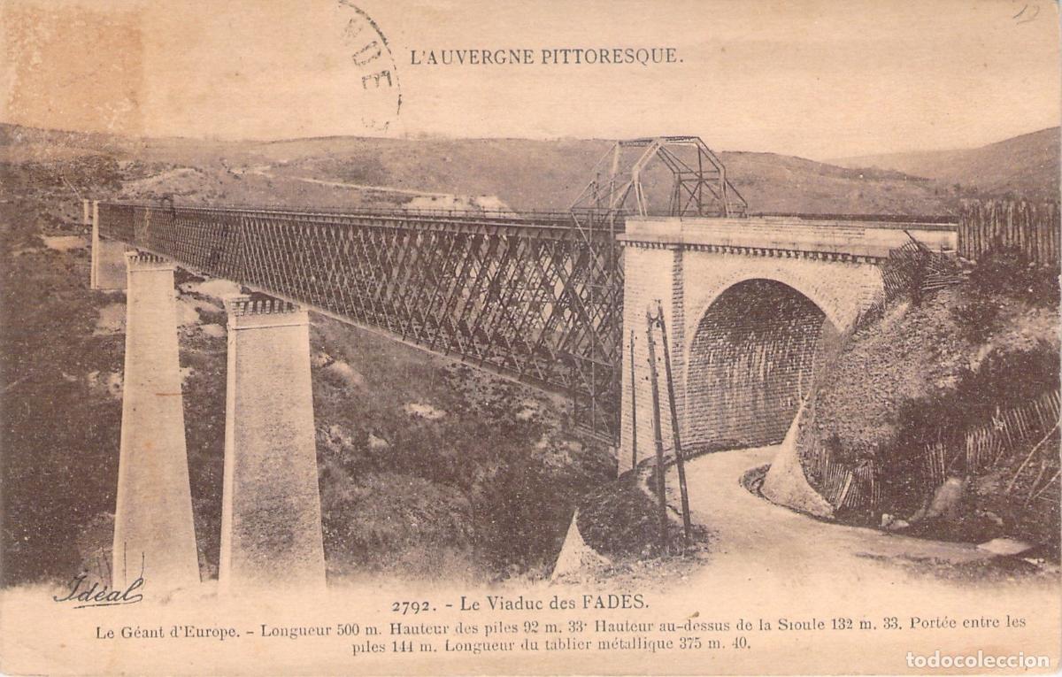 Postcards: Postal del Viaducto de las Fades, L'Auvergne Pittoresque, Francia