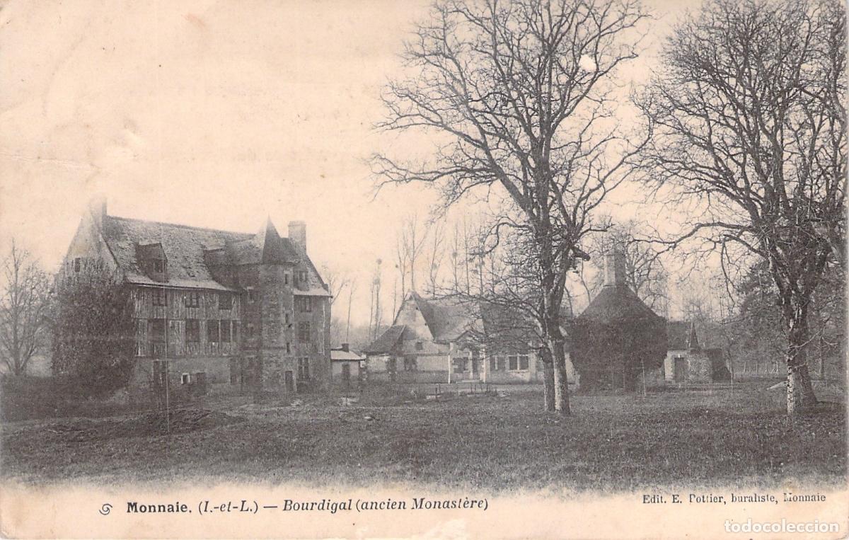 Postkarten: Postal Monnaie Bourdigal Antiguo Monasterio Indre-et-Loire Francia