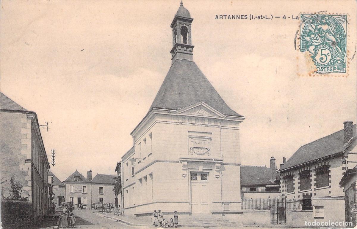 Postkarten: Postal de la Mairie en Artannes, Indre-et-Loire, Francia