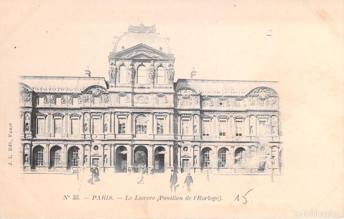 Postkarten: Postal de Par&iacute;s: El Louvre, Pavillon de l'Horloge