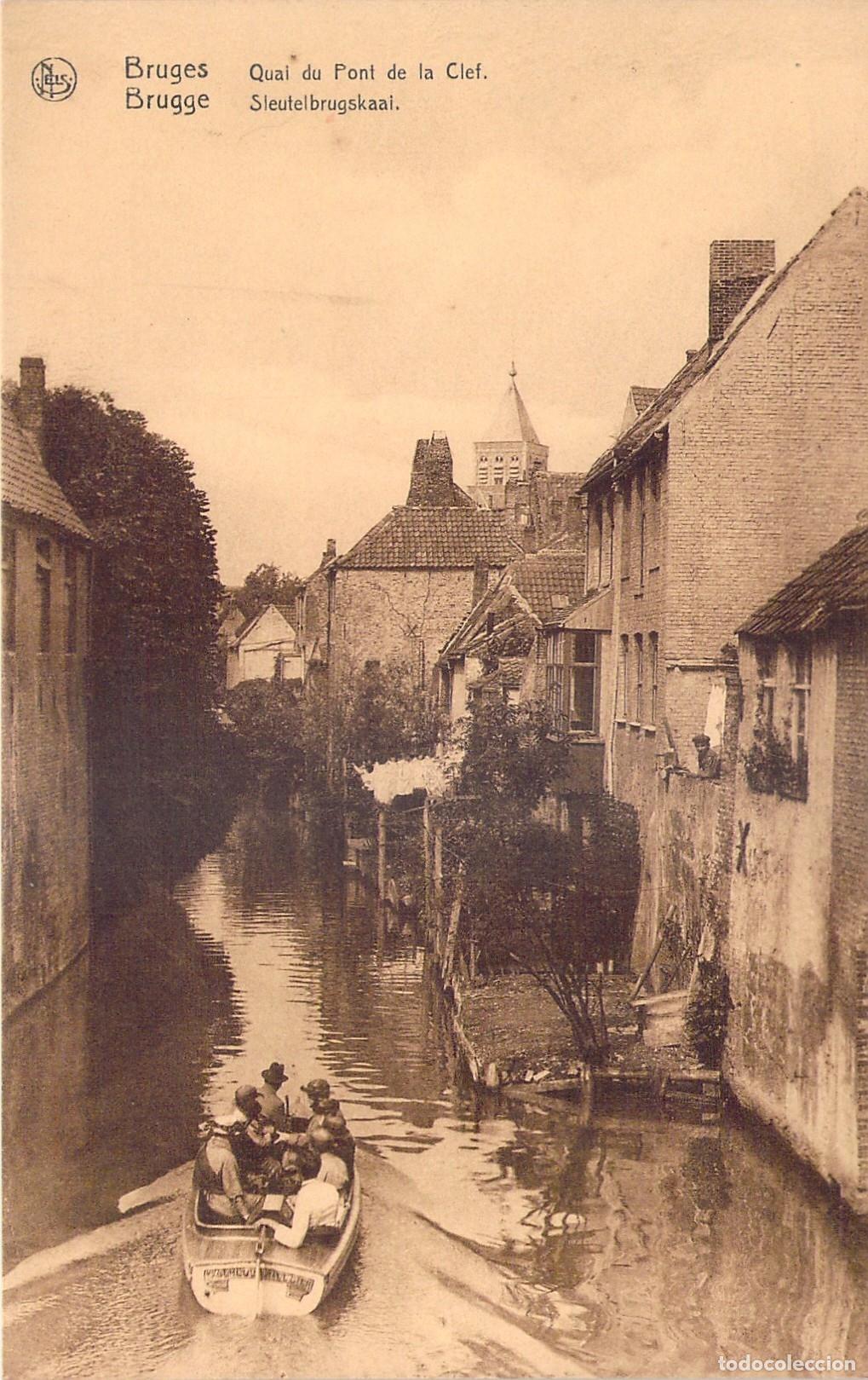 Postales: Postal de Brujas, B&eacute;lgica - Quai du Pont de la Clef