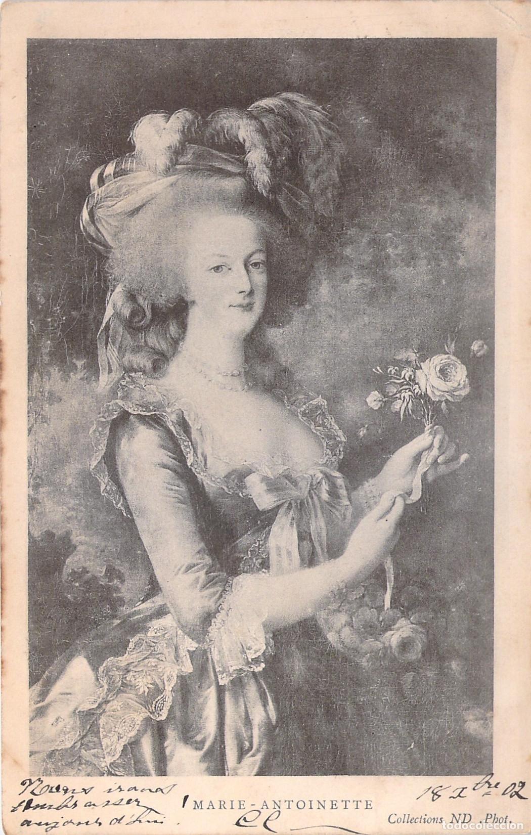 Postales: Postal de Mar&iacute;a Antonieta Retrato de la Reina de Francia