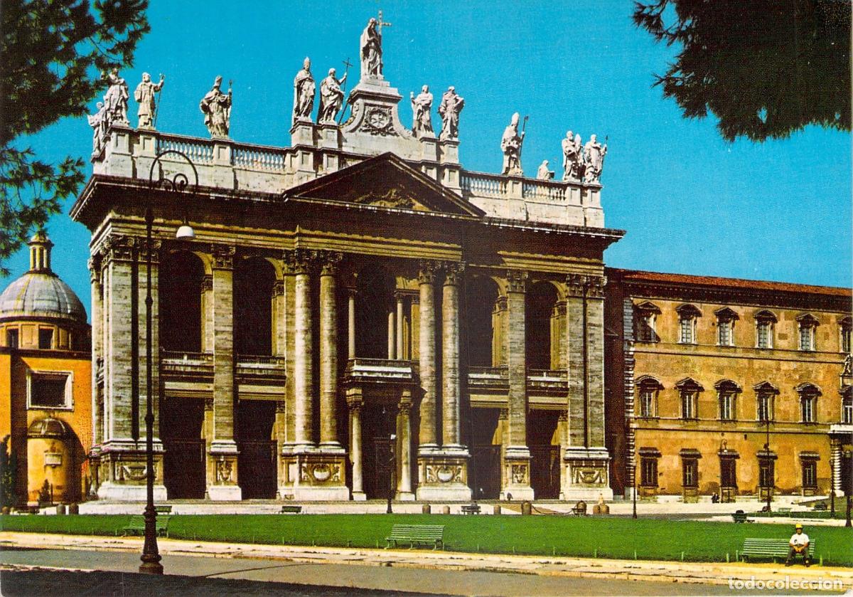 Postales: Postal de la Bas&iacute;lica de San Juan de Letr&aacute;n en Roma, Italia