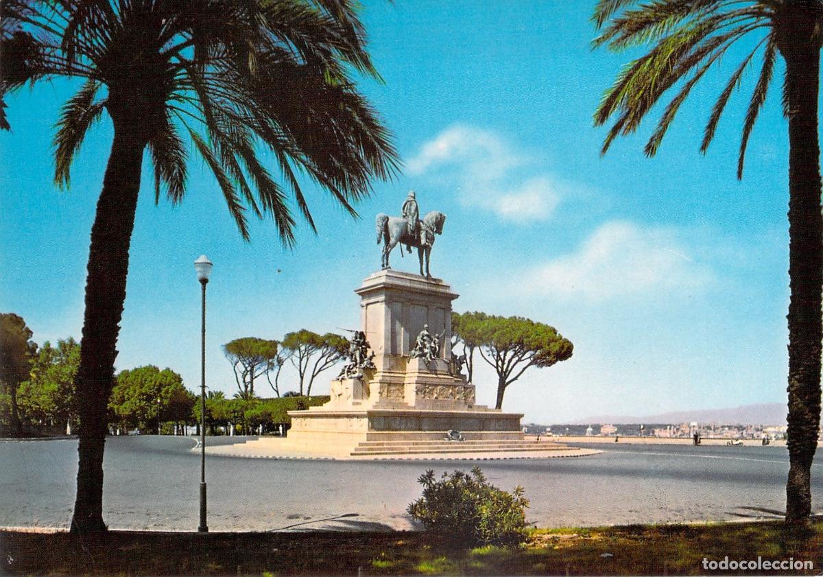 Postales: Postal de Roma: Monumento a Garibaldi en el Gianicolo