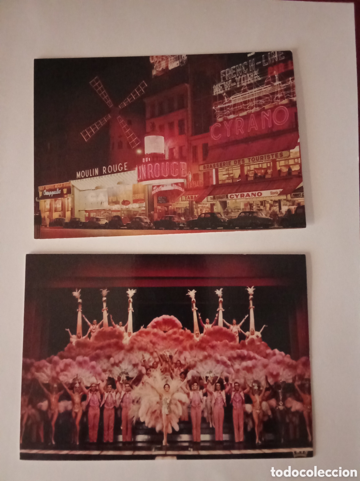 Postales: lote dos postales MOULIN ROUGE, PARIS,JIM