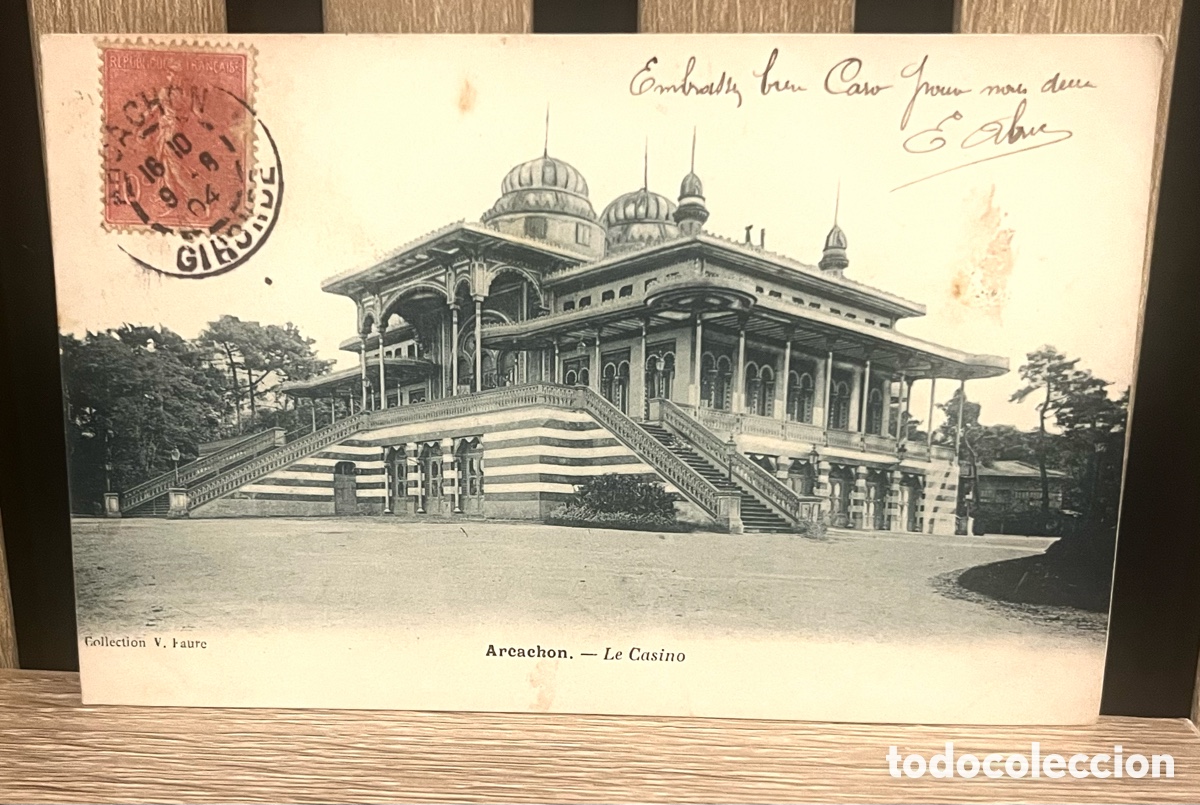 Postales: POSTAL: ARCACHON (FRANCIA) - LE CASINO - CIRCULADA EN 1904