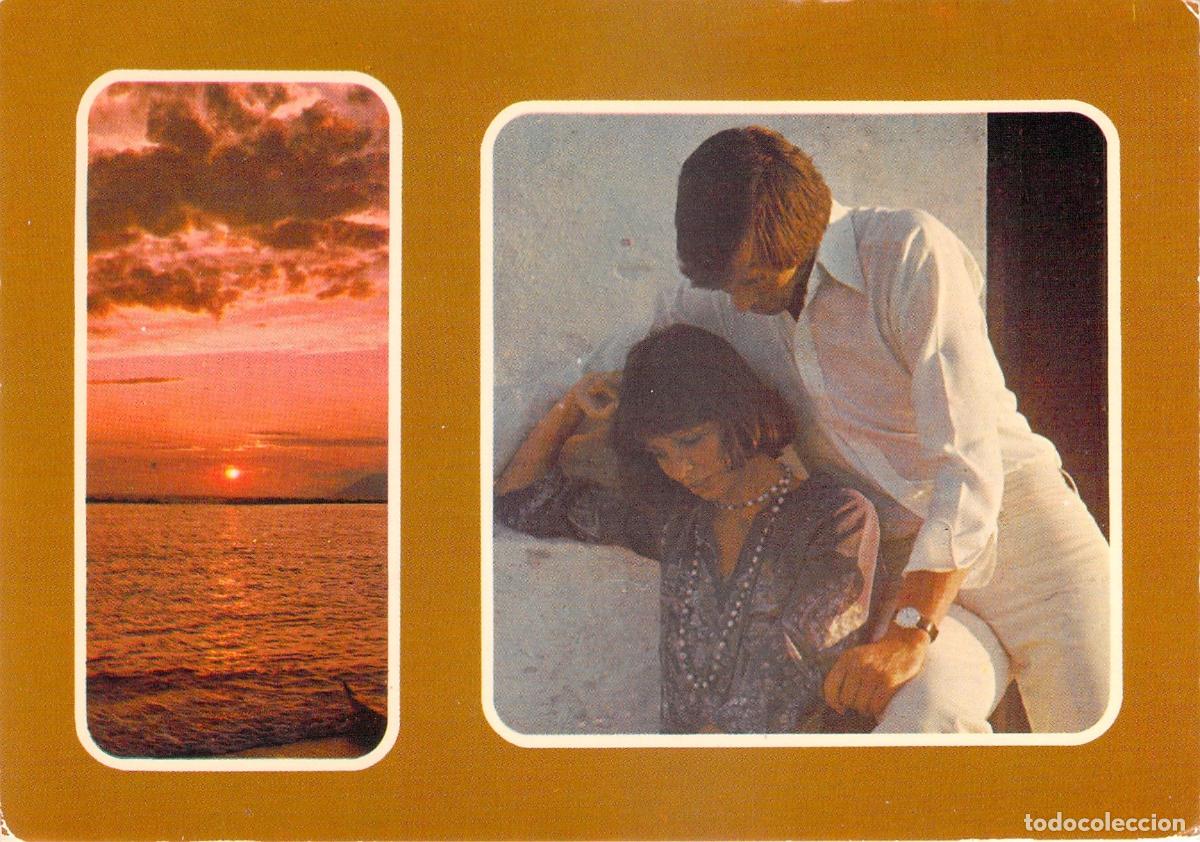 Postales: Postal Rom&aacute;ntica de Pareja y Atardecer de Editorial Cecami
