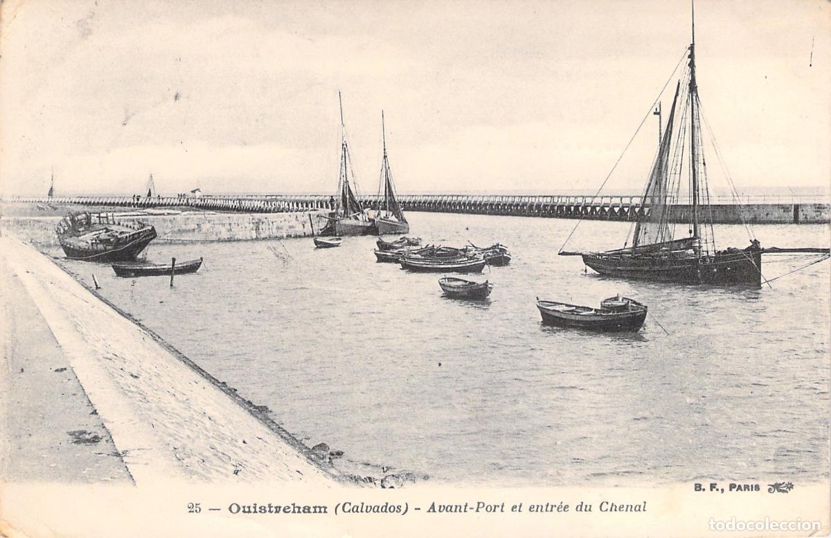 Postales: Postal del Puerto y Entrada al Canal en Ouistreham, Calvados