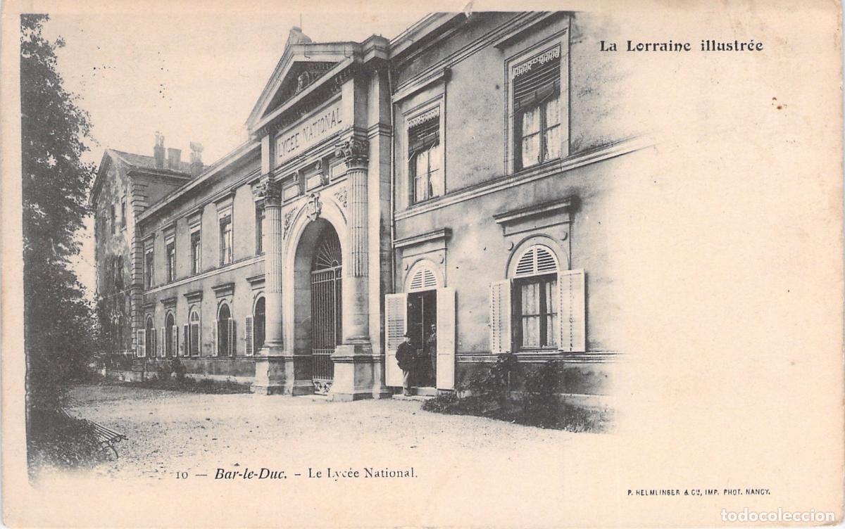 Postales: Postal de Bar-le-Duc, El Liceo Nacional, Francia