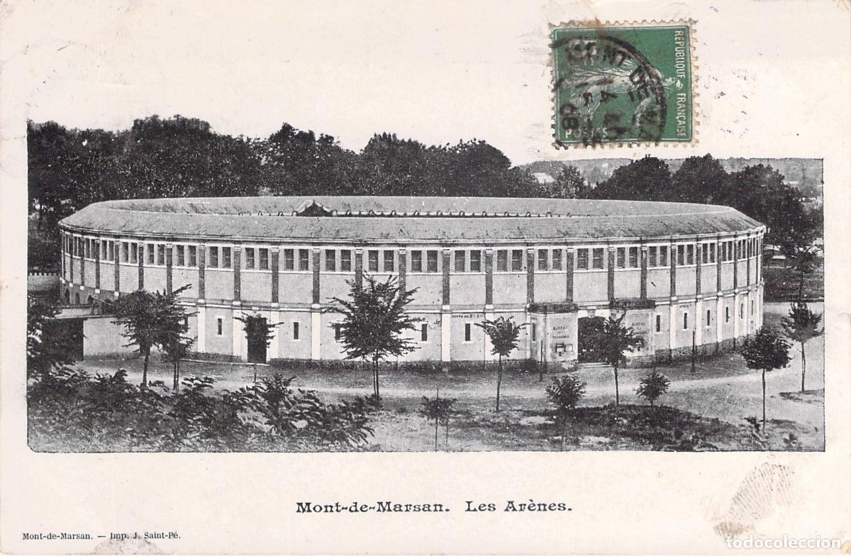 Postales: Postal de Mont-de-Marsan, Francia - Plaza de Toros Les Ar&egrave;nes
