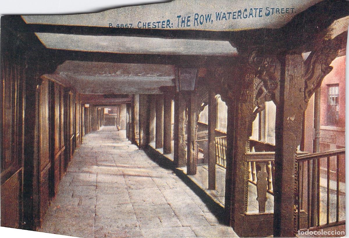 Postales: Postal Chester Watergate Street The Rows Inglaterra
