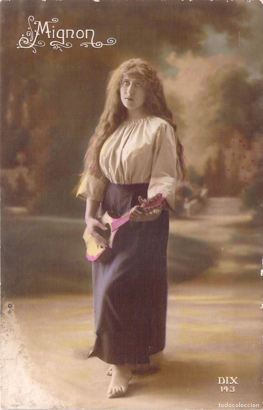Postales: Postal Francesa de Mignon con Mandolina por G. Piprot