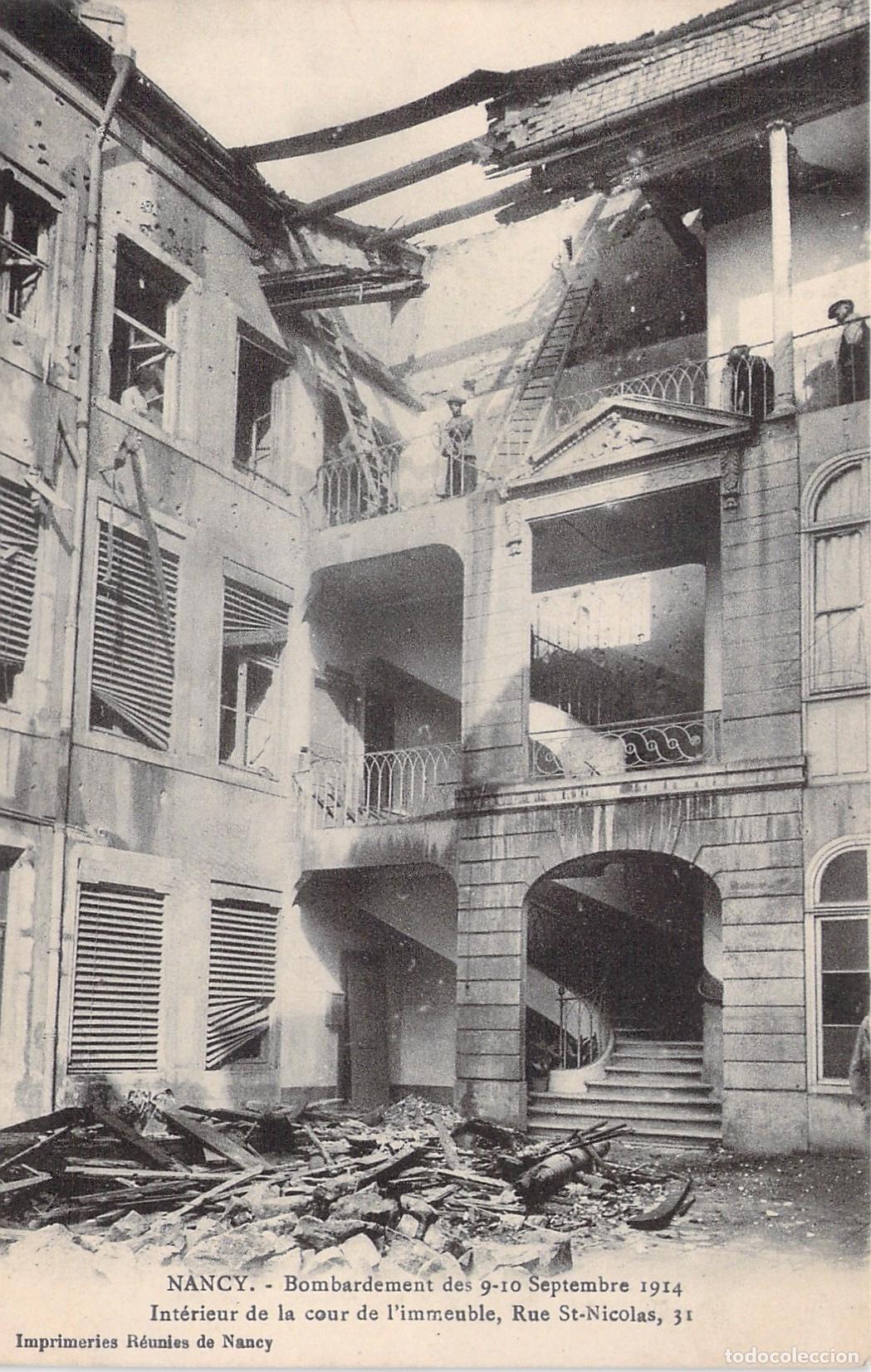 Postales: Postal Nancy Francia Bombardeo Primera Guerra Mundial Calle St-Nicolas