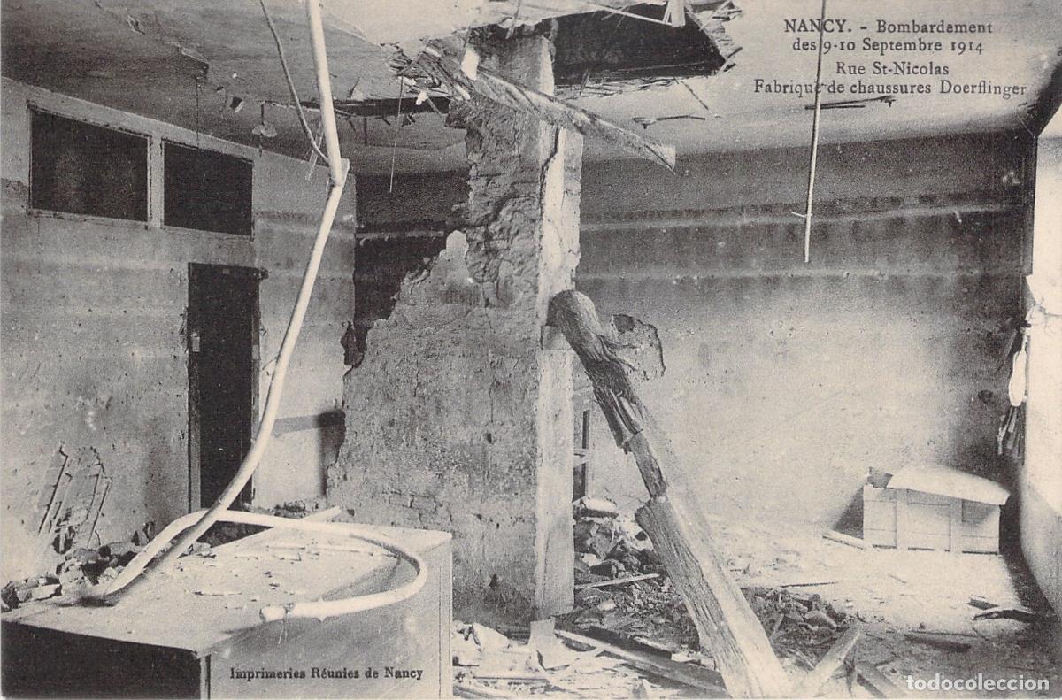 Postales: Postal Nancy Francia Bombardeo F&aacute;brica de Calzado Doerflinger