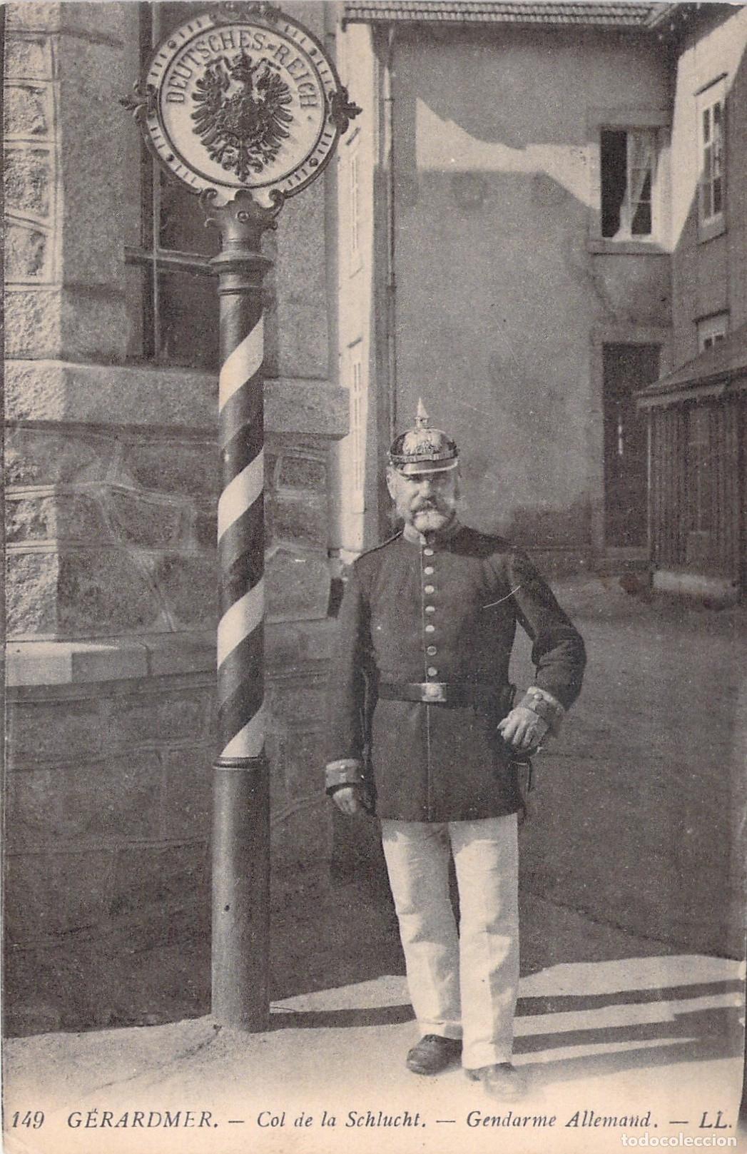 Postales: Postal de G&eacute;rardmer Col de la Schlucht Gendarme Alem&aacute;n