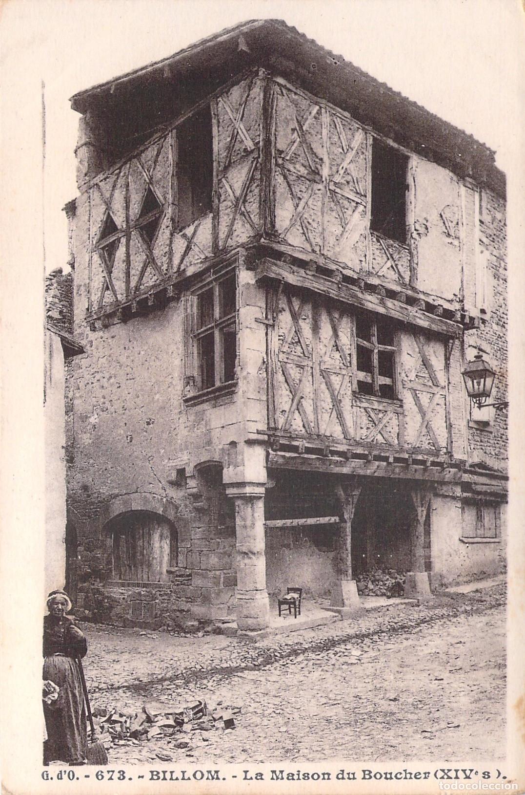 Postales: Postal de la Casa del Carnicero en Billom Francia