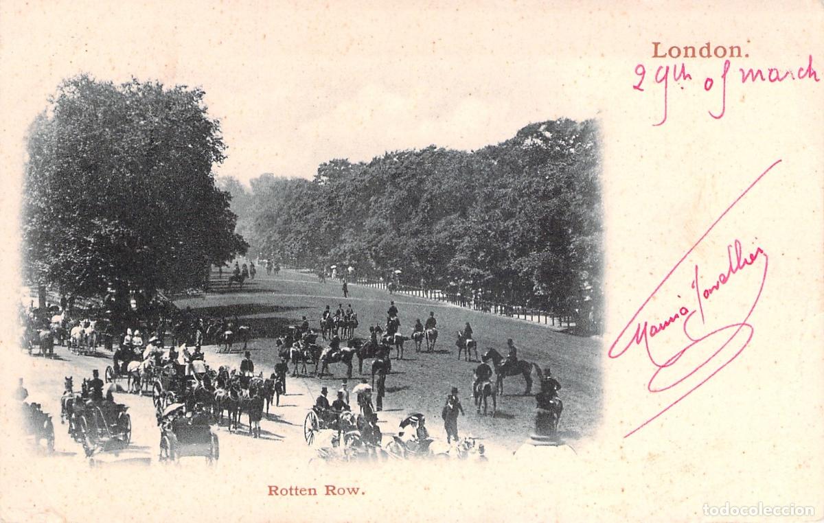Postales: Postal de Rotten Row en Hyde Park, Londres, Inglaterra