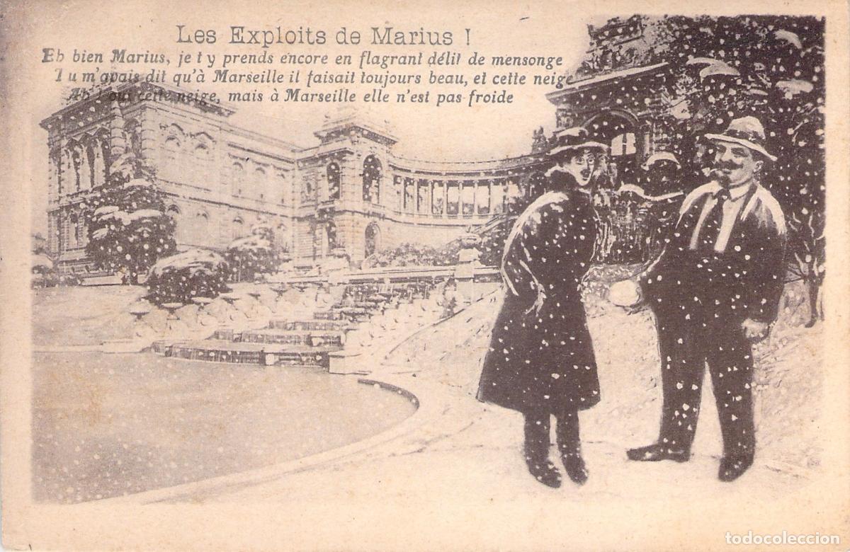 Postcards: Postal de Humor de Marsella Les Exploits de Marius