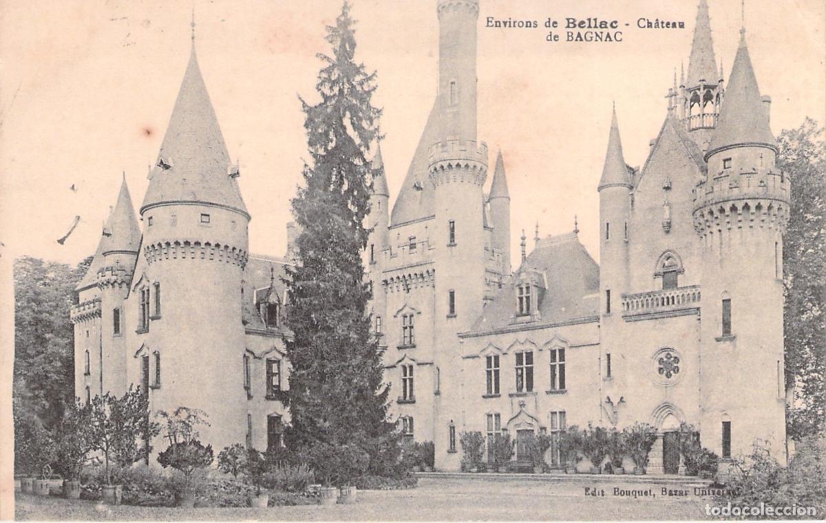 Cartoline: Postal Castillo de Bagnac en los Alrededores de Bellac Francia