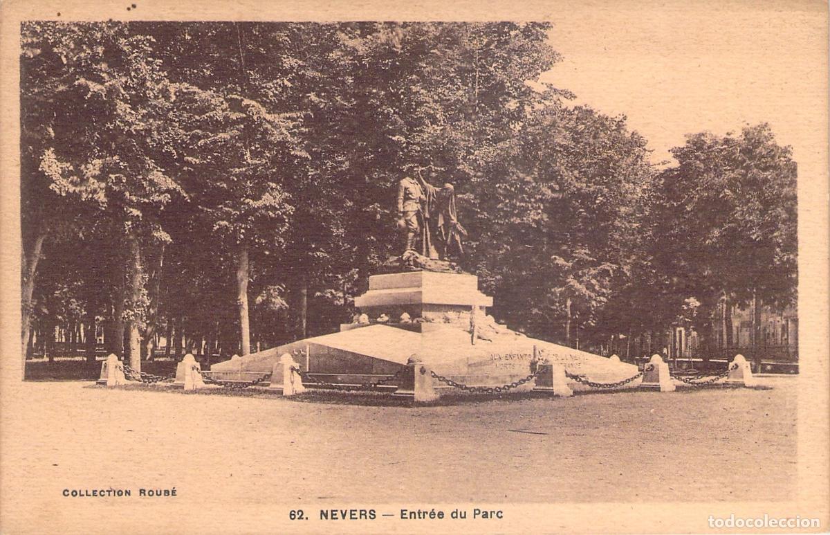 Cartoline: Postal de la Entrada del Parque en Nevers Francia