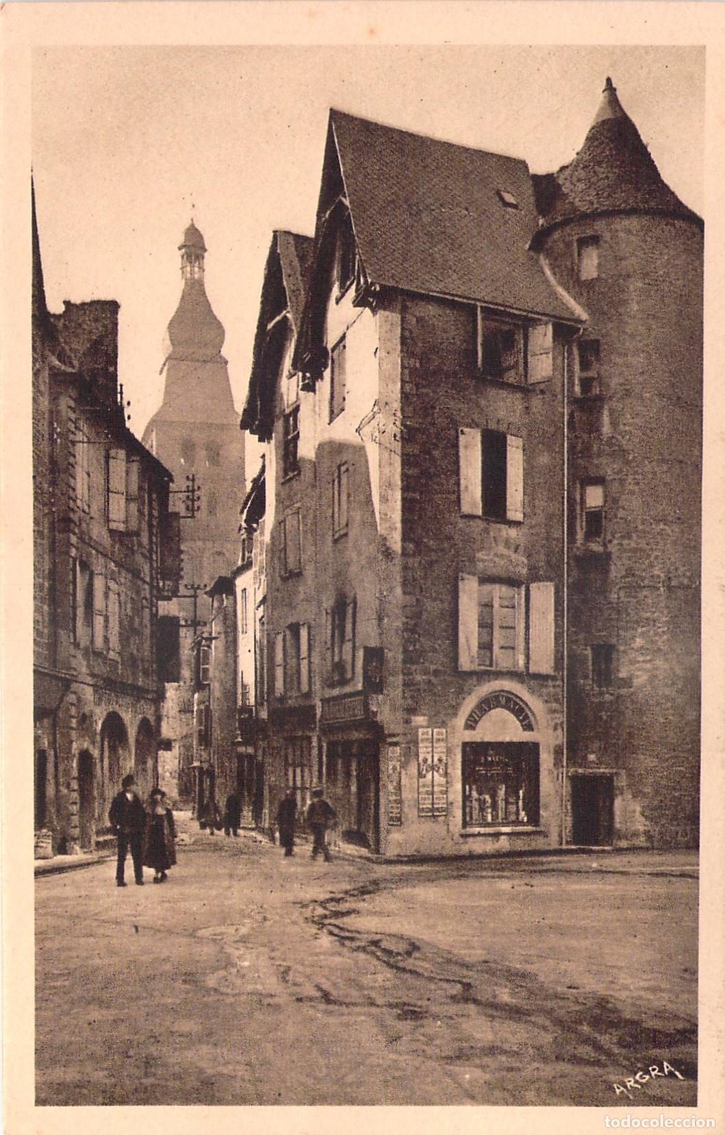 Postales: Postal de Sarlat Dordogne Plaza de la Libertad y Catedral