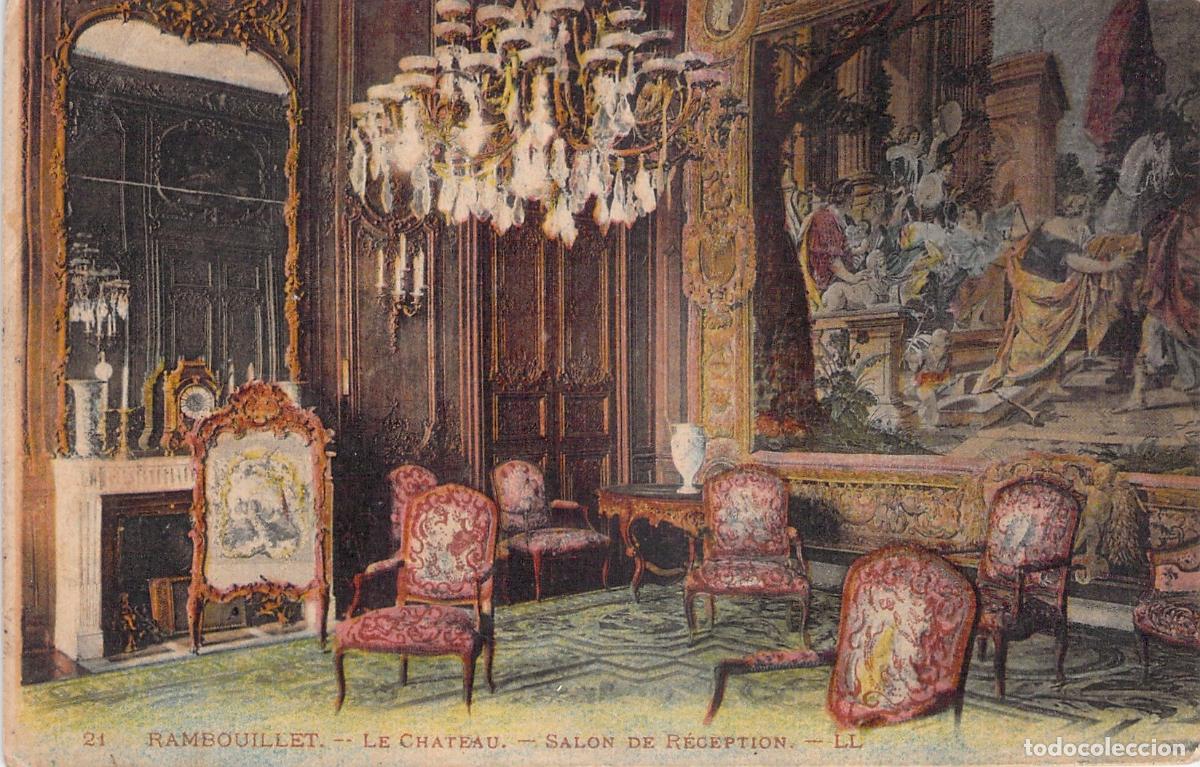 Postales: Postal Sal&oacute;n de Recepci&oacute;n, Castillo de Rambouillet