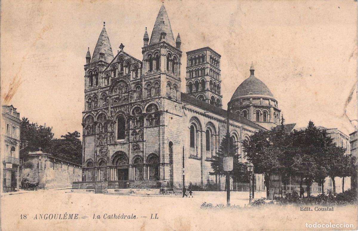 Postales: Postal de la Catedral de Angulema, Francia