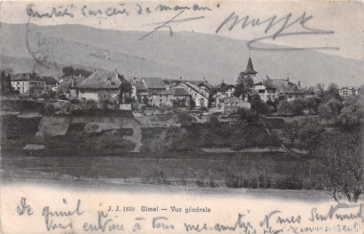 Postales: Postal de la Vista General de Gimel en Suiza
