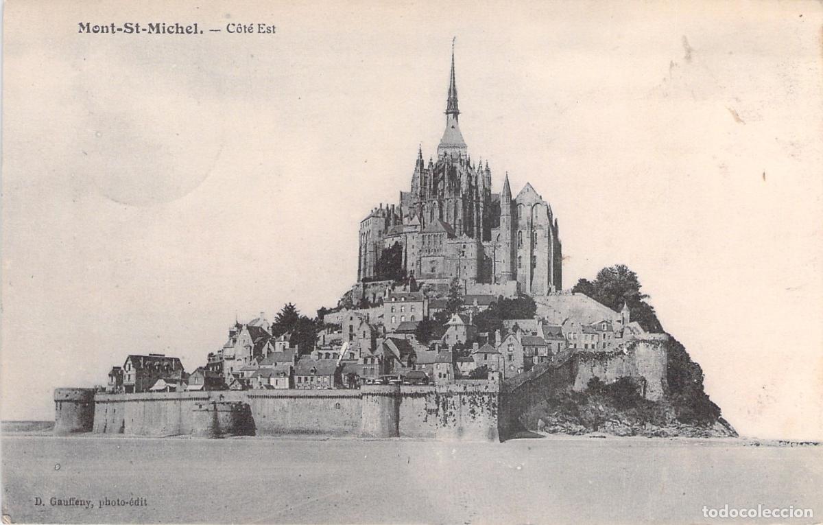 Postales: Tarjeta Postal de la Abad&iacute;a del Mont-Saint-Michel, Francia, Lado Este