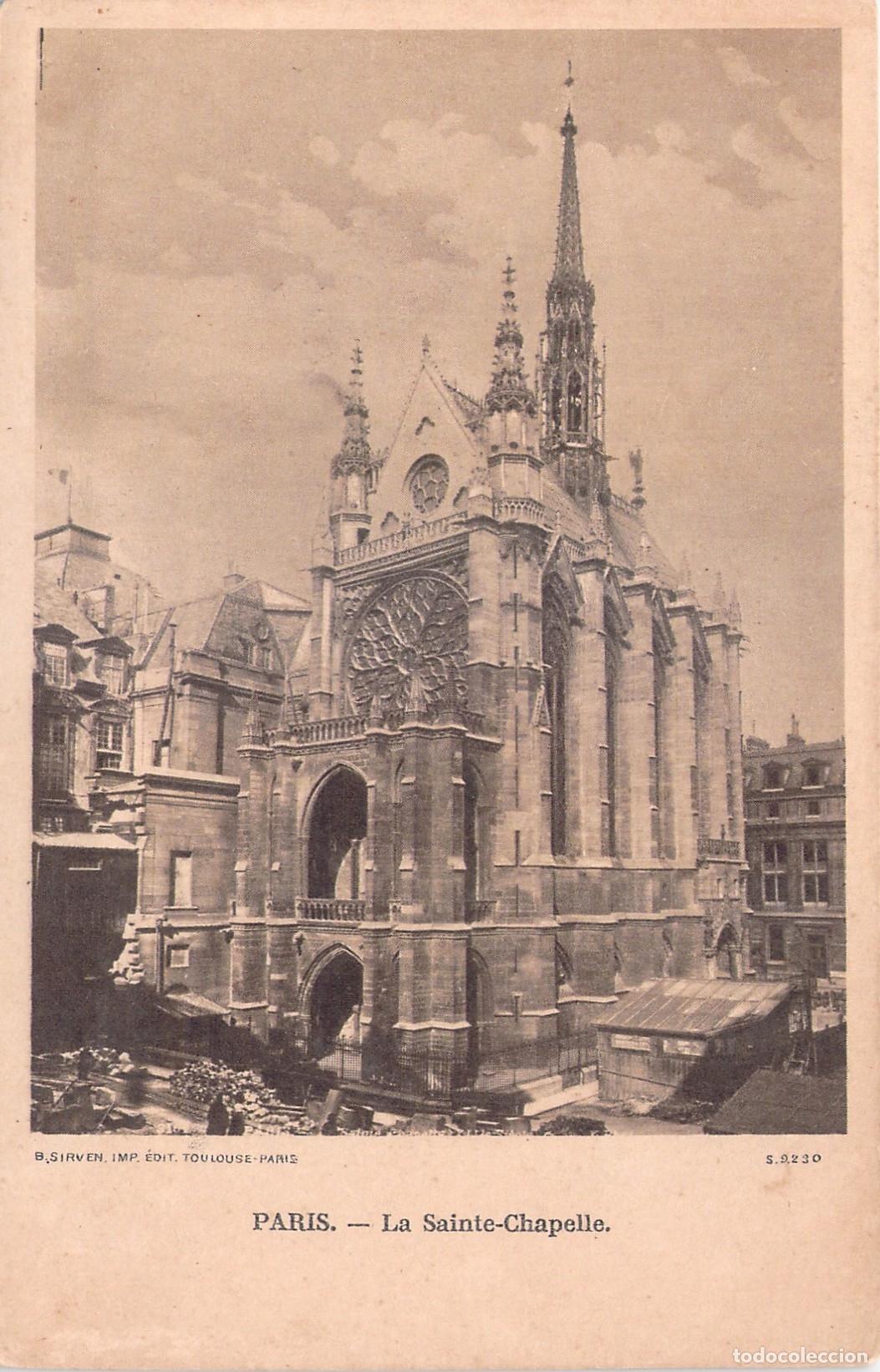 Postales: Postal de La Sainte-Chapelle en Par&iacute;s